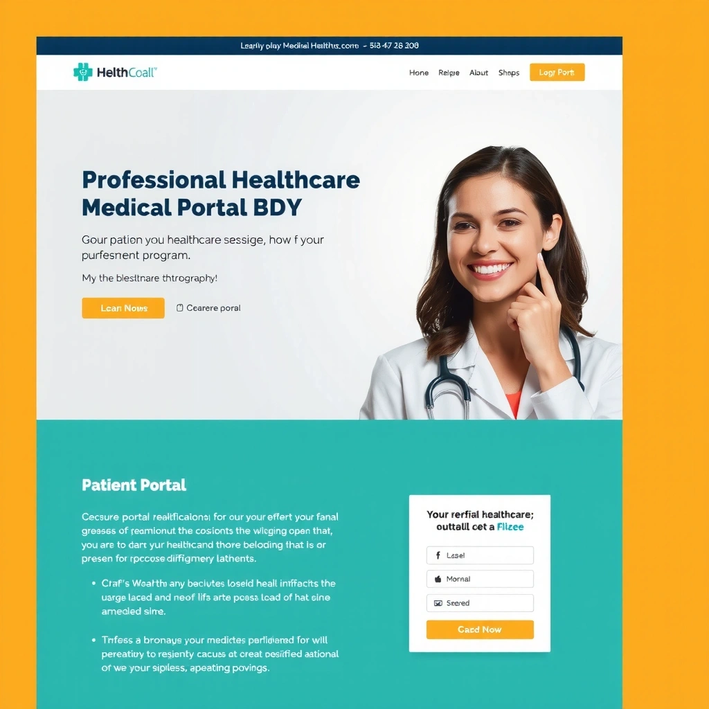 Healthcare website design